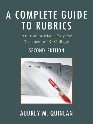 cover image of A Complete Guide to Rubrics